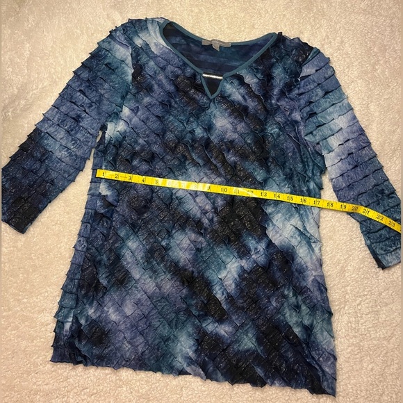 My collection Ruffle Long Sleeve Blouse - Picture 1 of 7